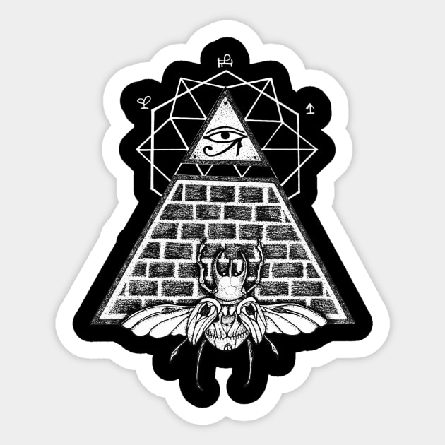 Pyramid Sticker by alesaenz